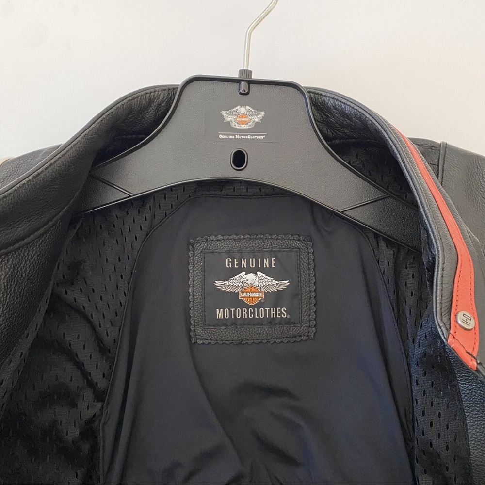 Harley Davidson Boxford Leather Motorcycle Jacket - Picture 8 of 10